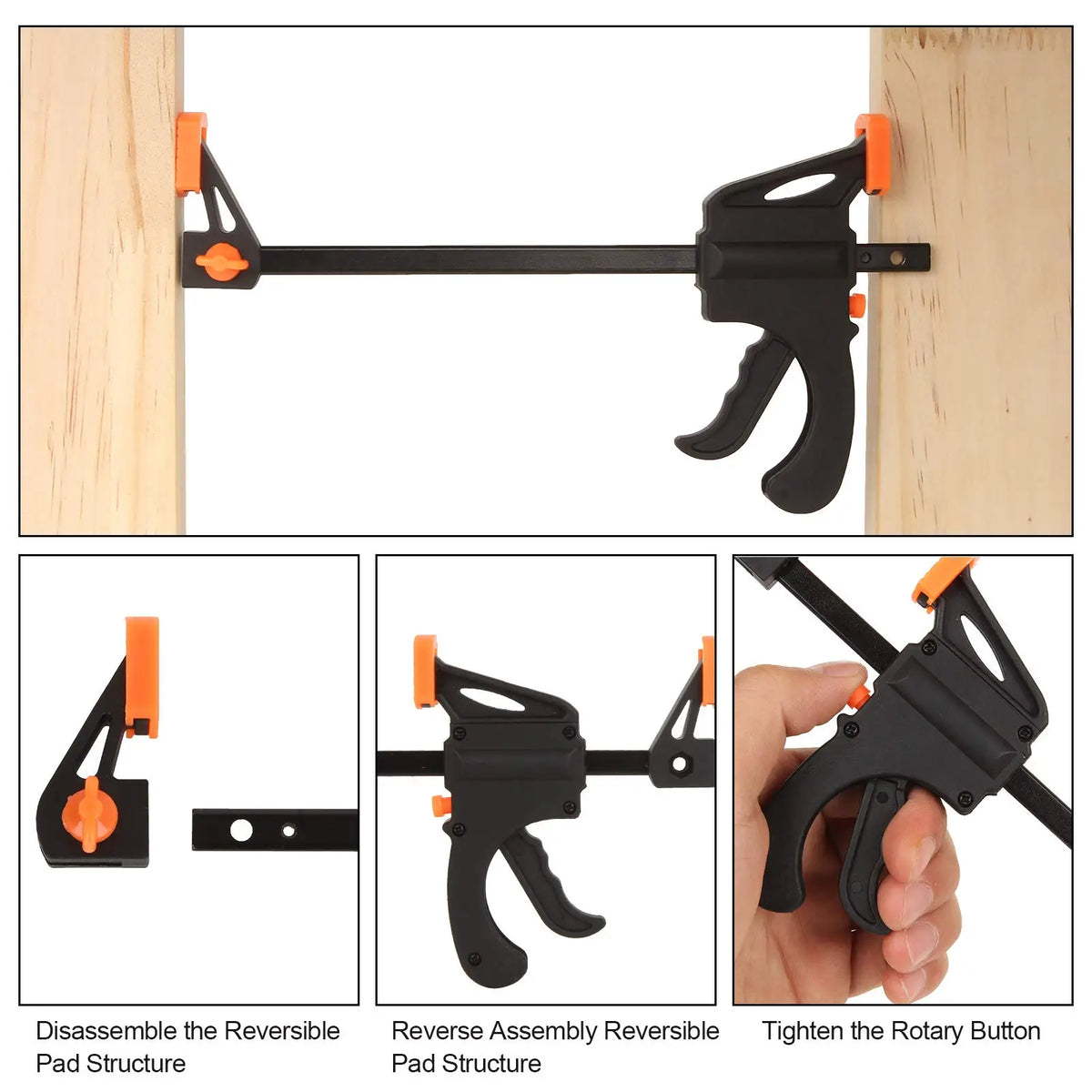 Woodworking Work Bar Clamp Clip