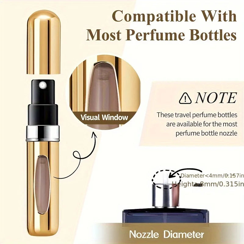 Refillable Perfume Atomizer Aluminum Travel