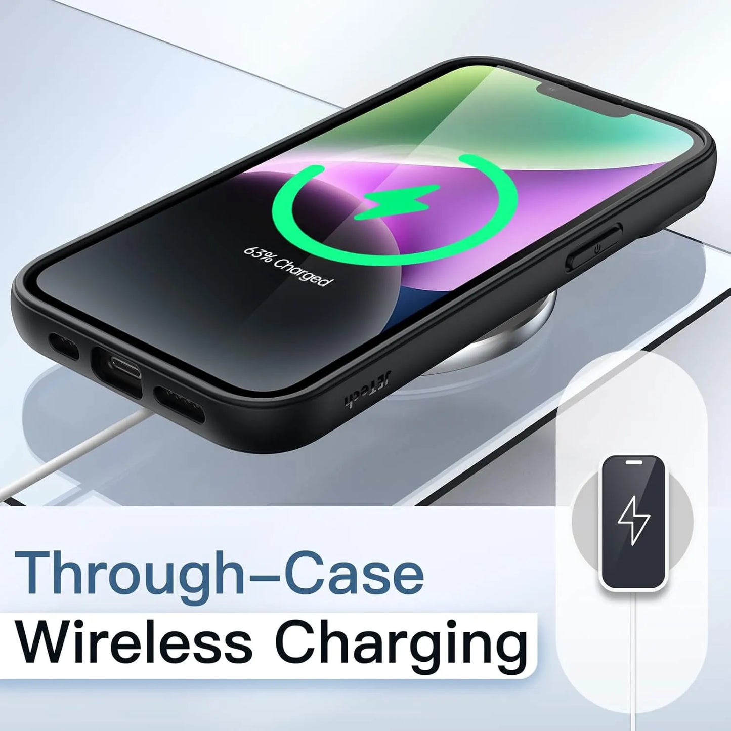 Colour Back Transparent Shockproof Phone