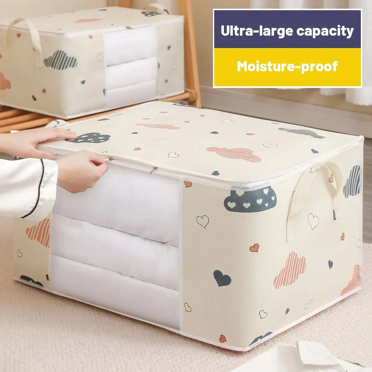 Capacity Clothes Storage Bag Organizer