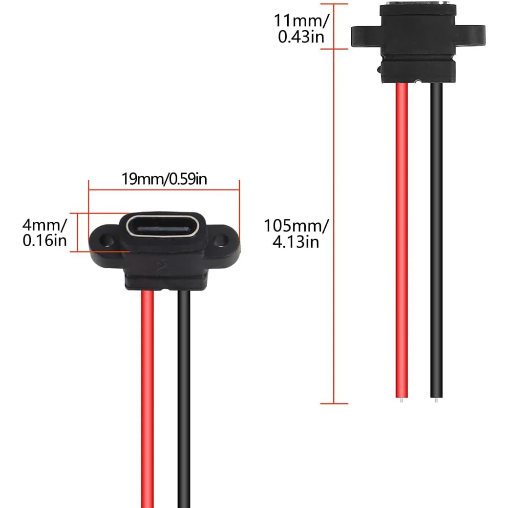 Type-c Female Chassis Pin Socket