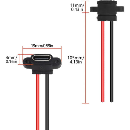 Type-c Female Chassis Pin Socket
