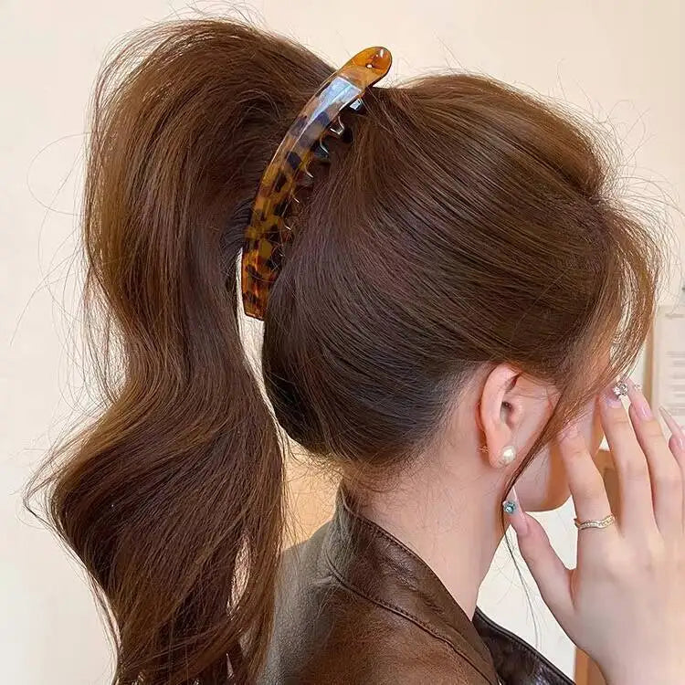 Tortoiseshell Banana Hair Clip Fish
