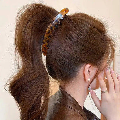 Tortoiseshell Banana Hair Clip Fish