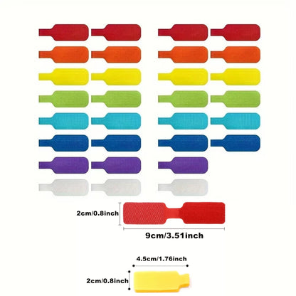 Reusable Waterproof Cable Labels Color-coded