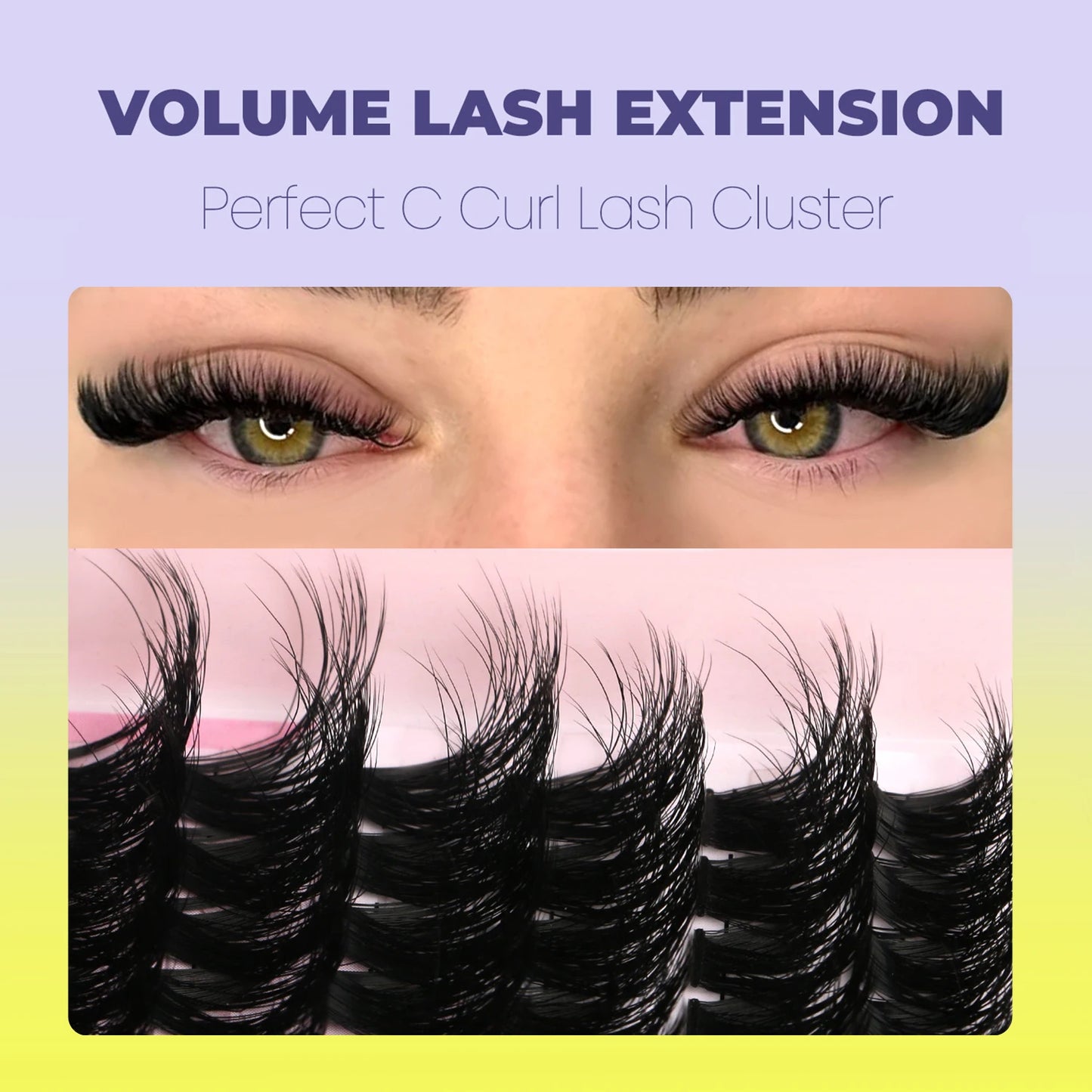 Groinneya Lashes Clusters Cat Eyelashes
