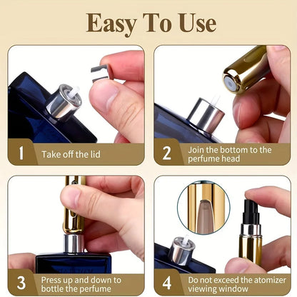 Refillable Perfume Atomizer Aluminum Travel