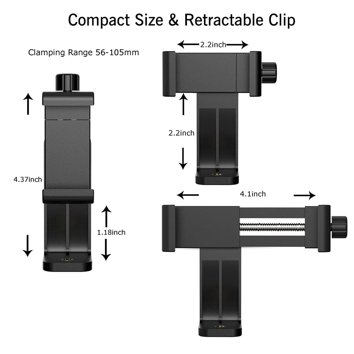 Adjustable Phone Clip Holder Chest