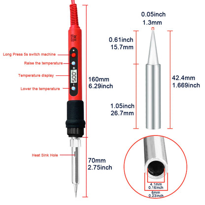 Soldering Iron Kit Adjustable Temperature