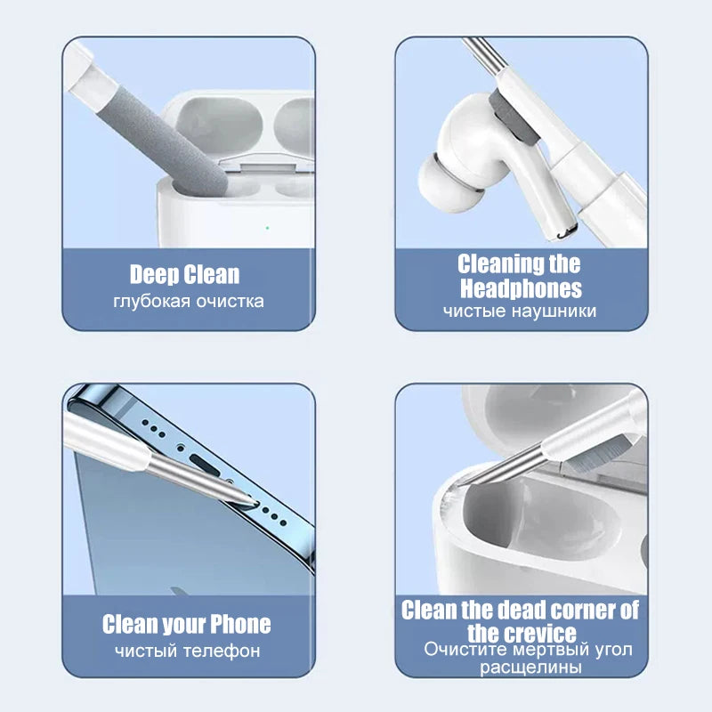Earphone Cleaning Brush 3-in-1