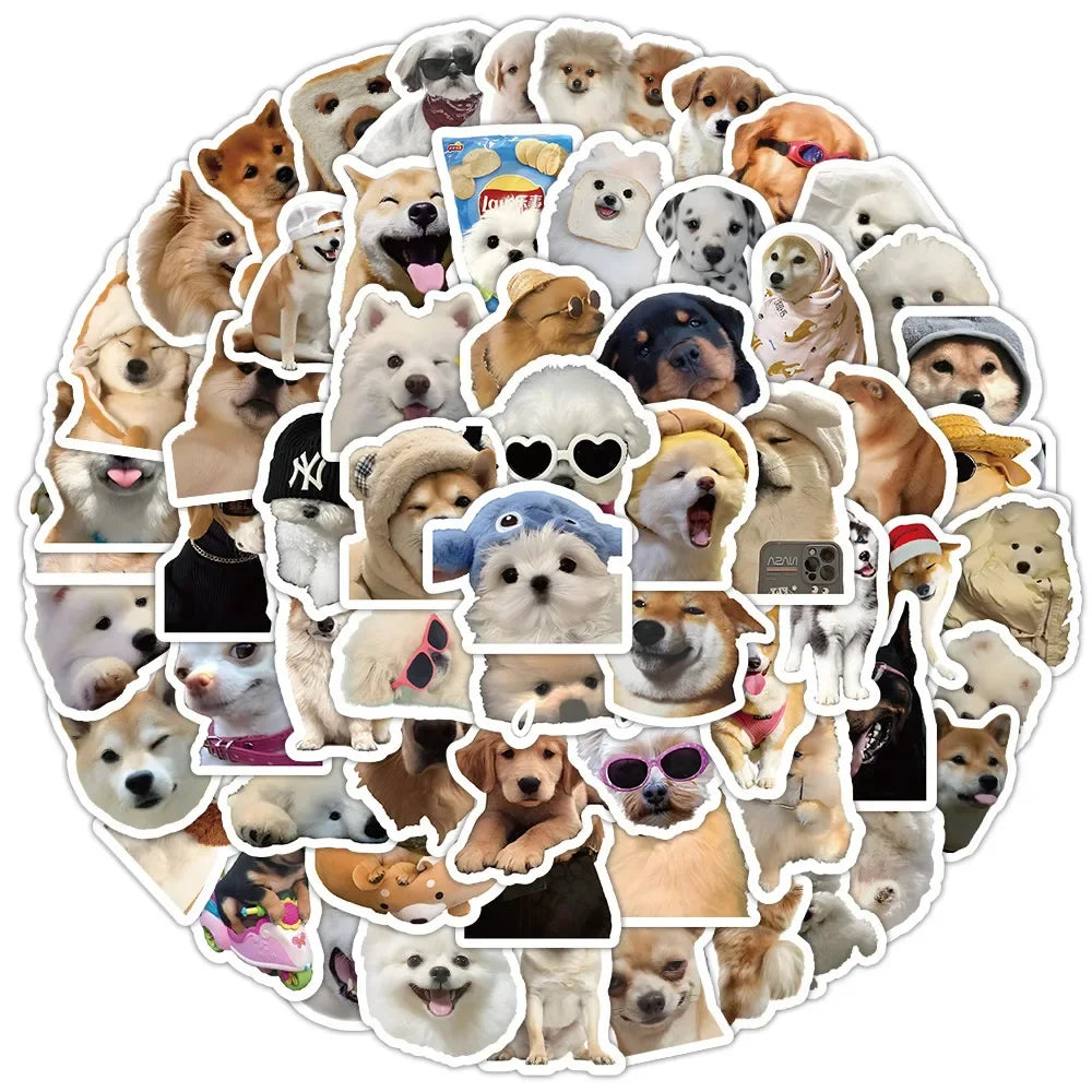 Funny Dog Stickers Cartoon Cute